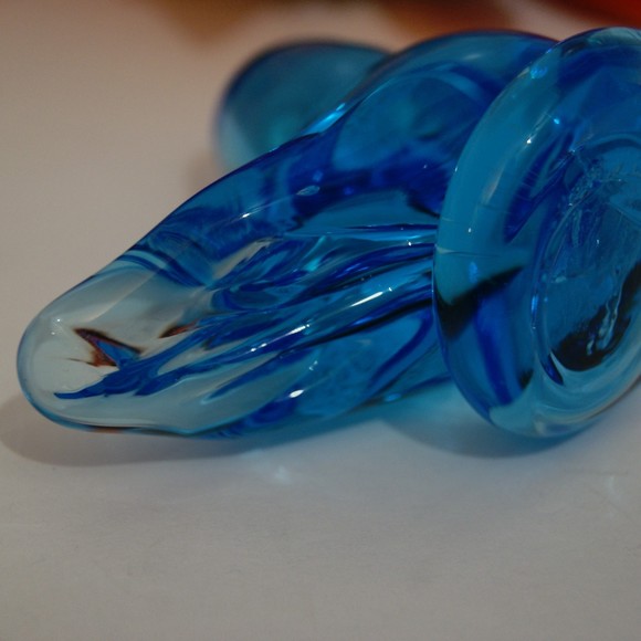 VTG Blue Bird of Happiness Signed Ron Ray 1992 Beautiful Glass Art Paperweight - Picture 11 of 12